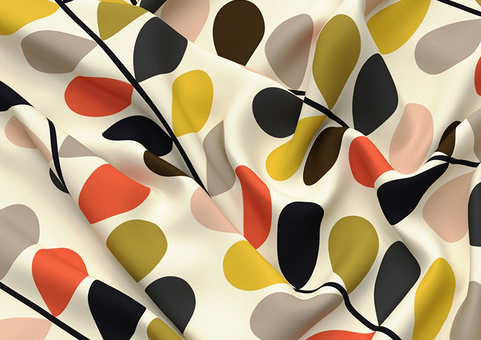 Orla Kiely Multi Stem, Tomato - Made to Measure Curtains - Image 4
